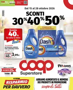 Anteprima dell'opuscolo COOP volantino Superstore Milano dal negozio COOP valido da 15/10/2026