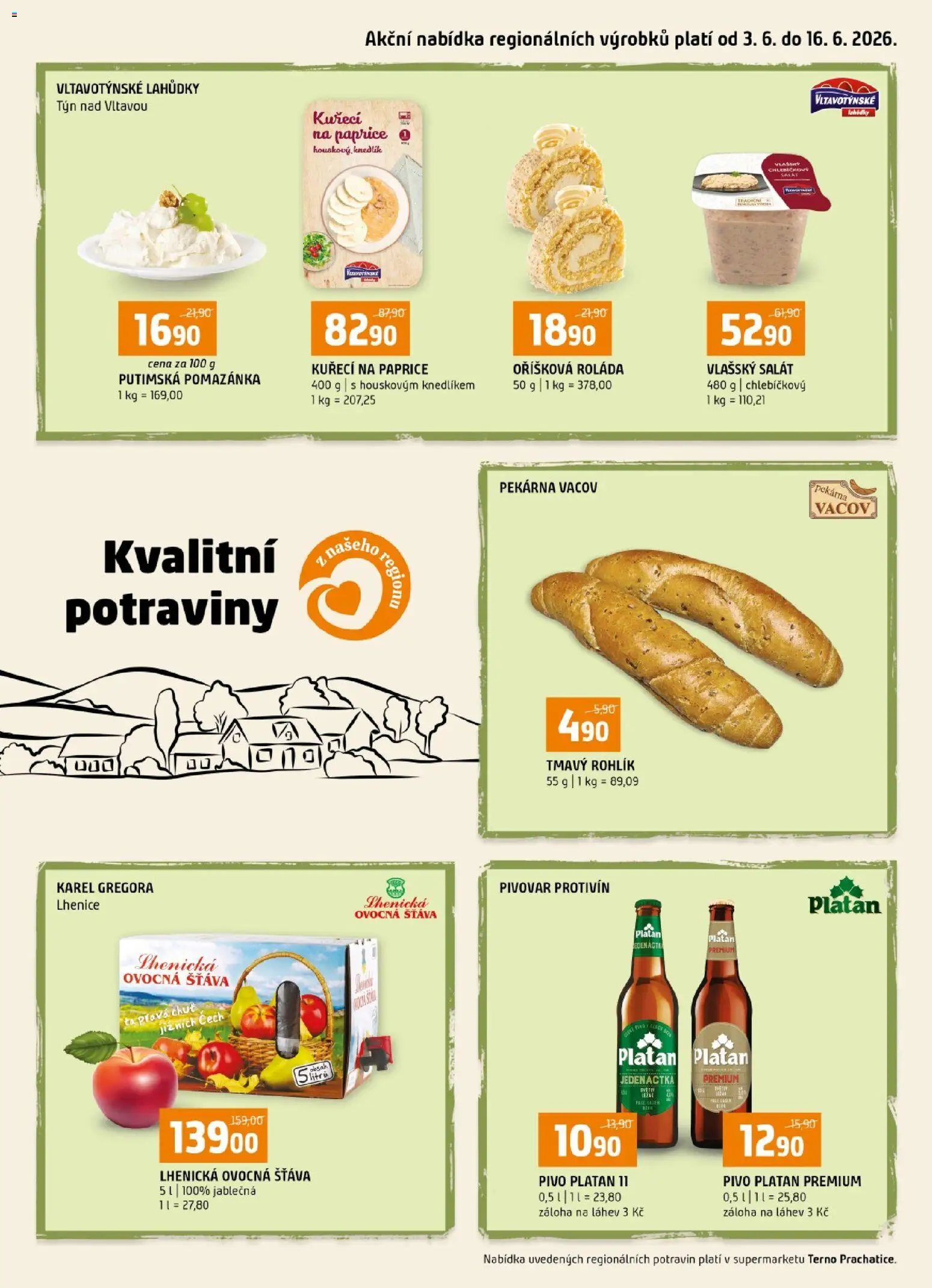 Náhled nabídky: Terno Terno leták - Kvalitní potraviny z našeho regionu platný od 03.06.2026