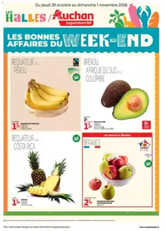 Prévisualisation de Auchan - Bons plans du week end du magasin Auchan formulaire valide 29/10/2026