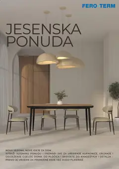 Pregled letka Fero-term Katalog trgovine Fero-term vrijedi od 01.10.2026