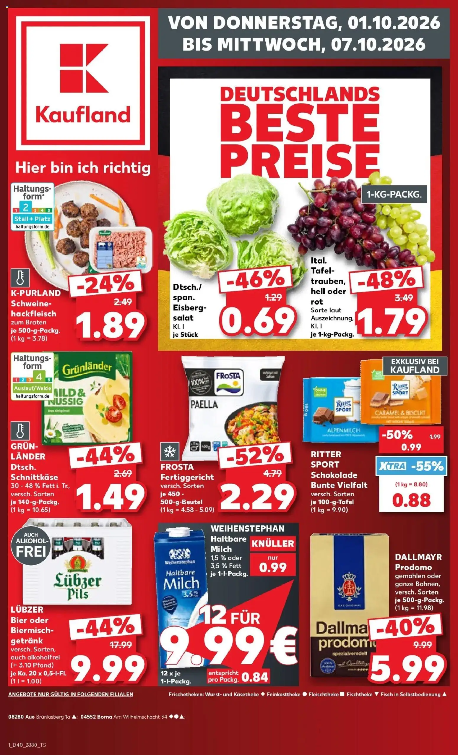Vorschau von dem Prospekt des Geschäftes Kaufland, gültig ab dem 01.10.2026