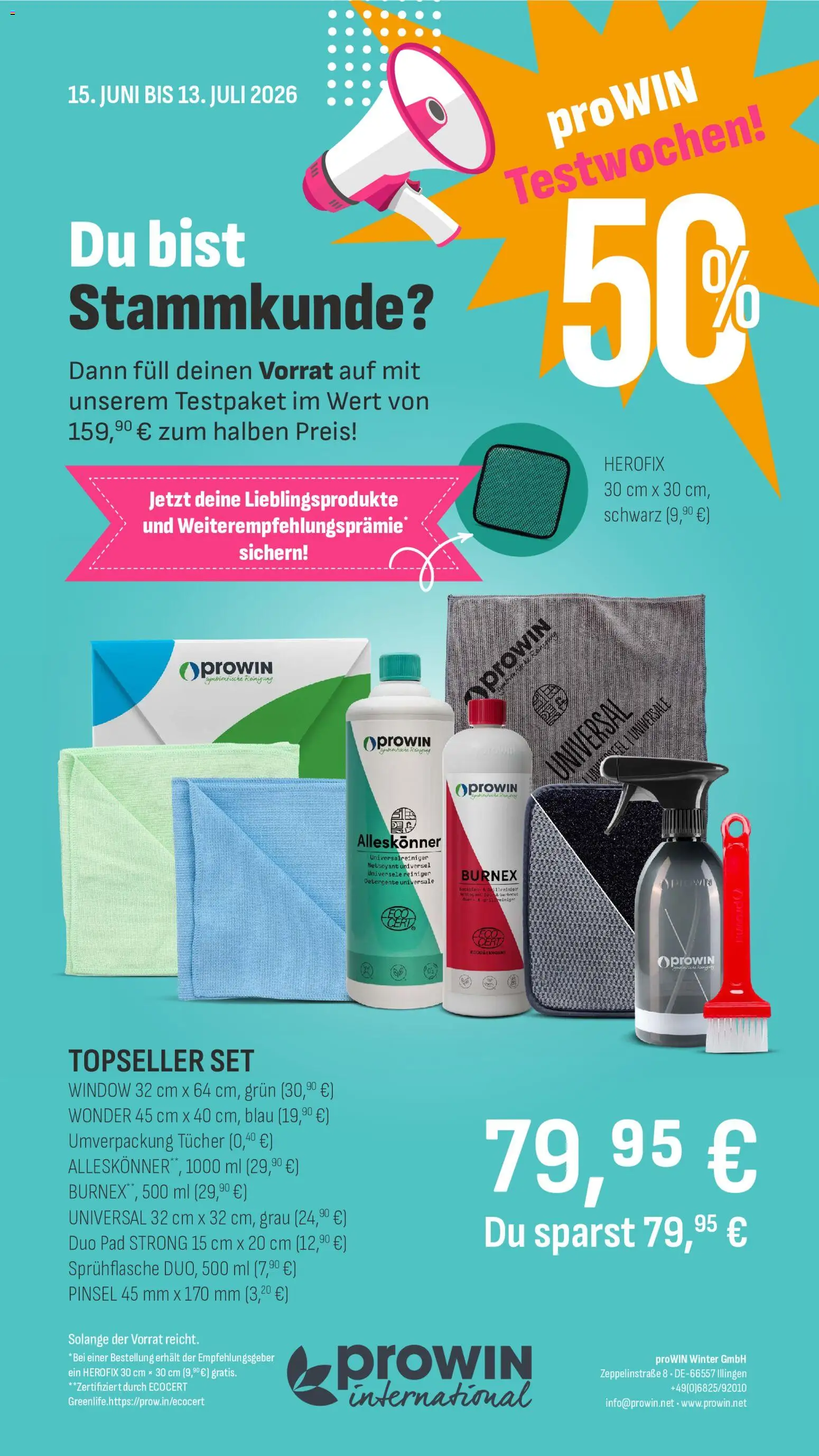 Vorschau von dem Prospekt des Geschäftes Prowin, gültig ab dem 15.06.2026 - Pinsel
