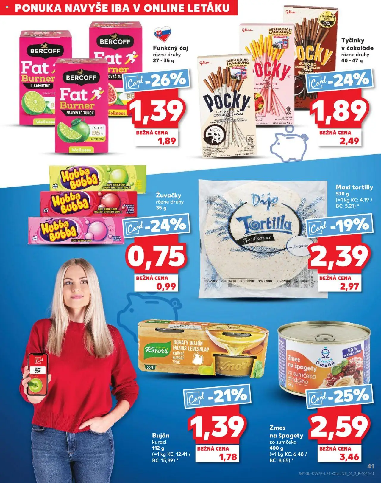 Náhľad Kaufland letáku platného od 11.09.2025 - Tortilla, Špagety, Čaj, Limetka, Žuvačky, Bujón