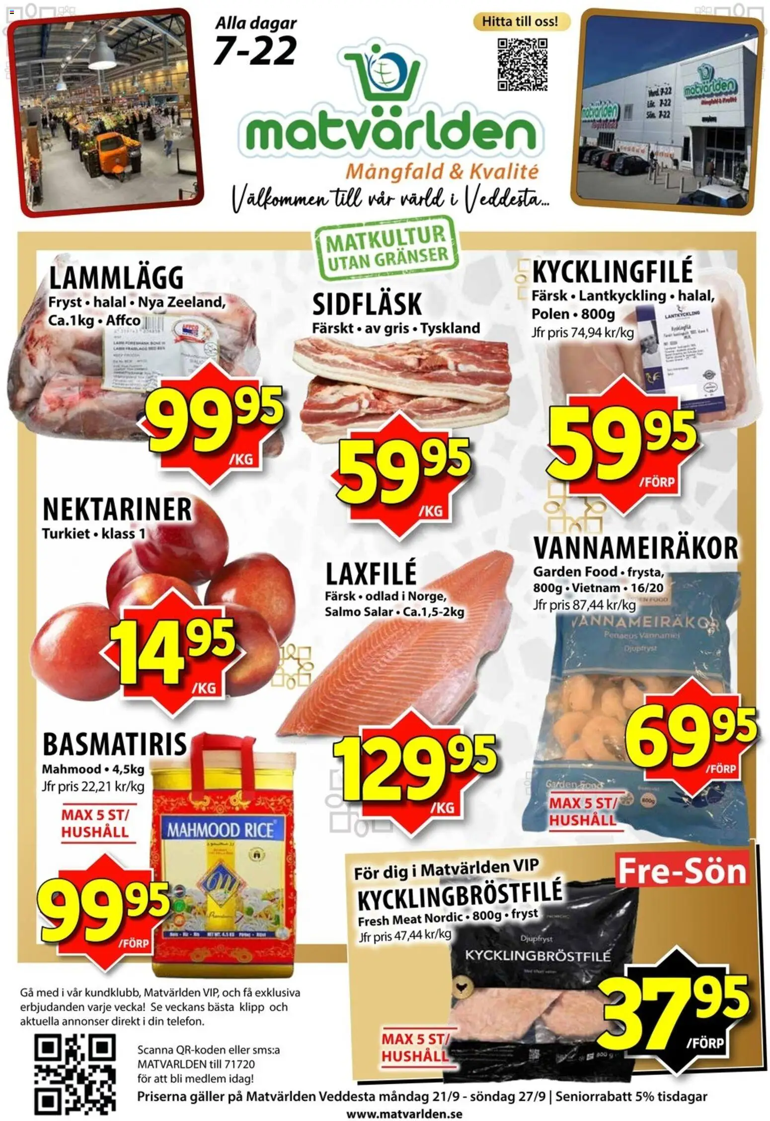 Förhandsgranska reklamblad Matvärlden erbjudanden från butik Matvärlden gäller från 21/09/2026