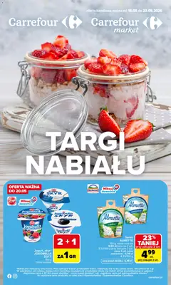Pogląd gazetki "Carrefour gazetka - Targi nabiału" ze sklepu Carrefour ważnej od 18.05.2026