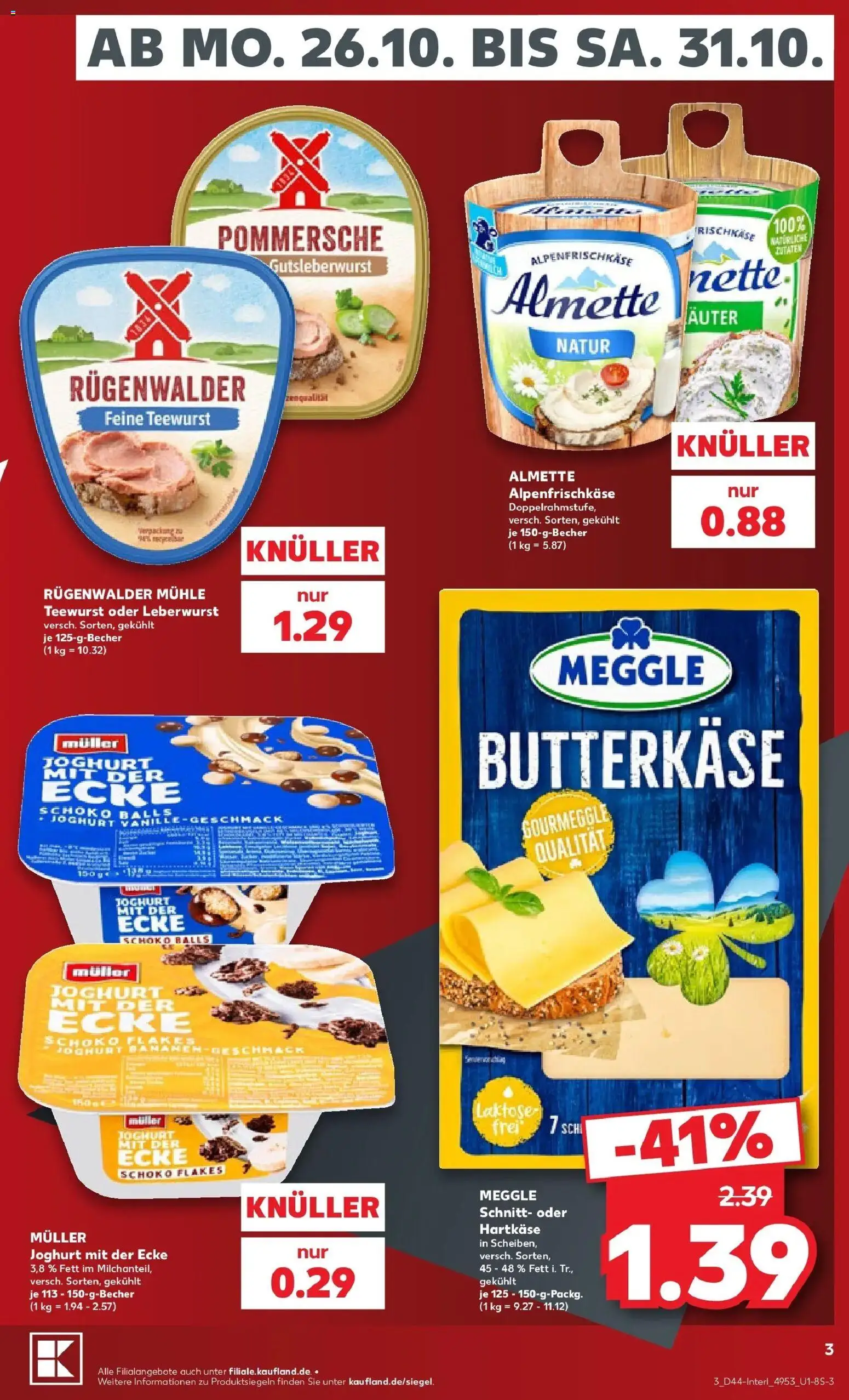 Vorschau von dem Prospekt des Geschäftes Kaufland, gültig ab dem 26.10.2026