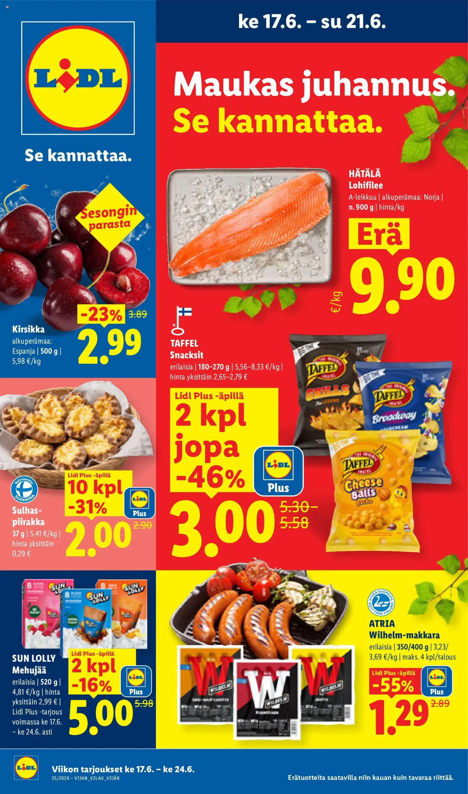 Kaupan Lidl Lidl tarjoukset esikatselu, voimassa 17/06/2026