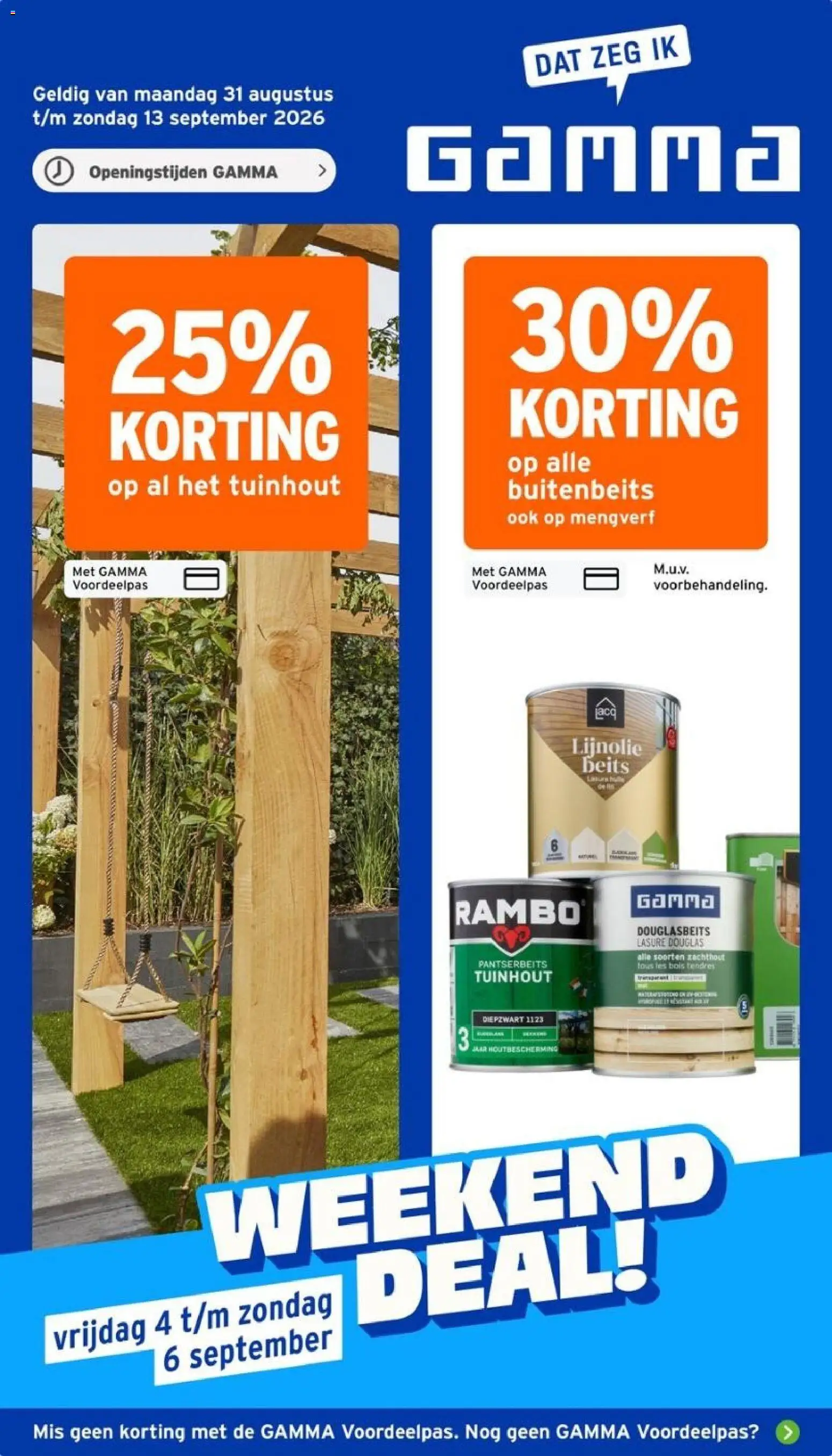 Voorbeeld van GAMMA folder van winkel GAMMA geldig vanaf 31-08-2026