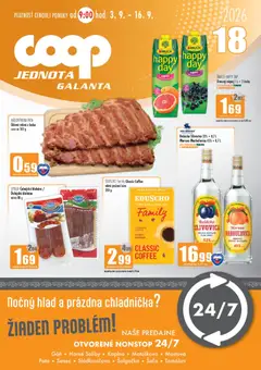 Náhľad COOP Jednota letáku platného od 03.09.2026