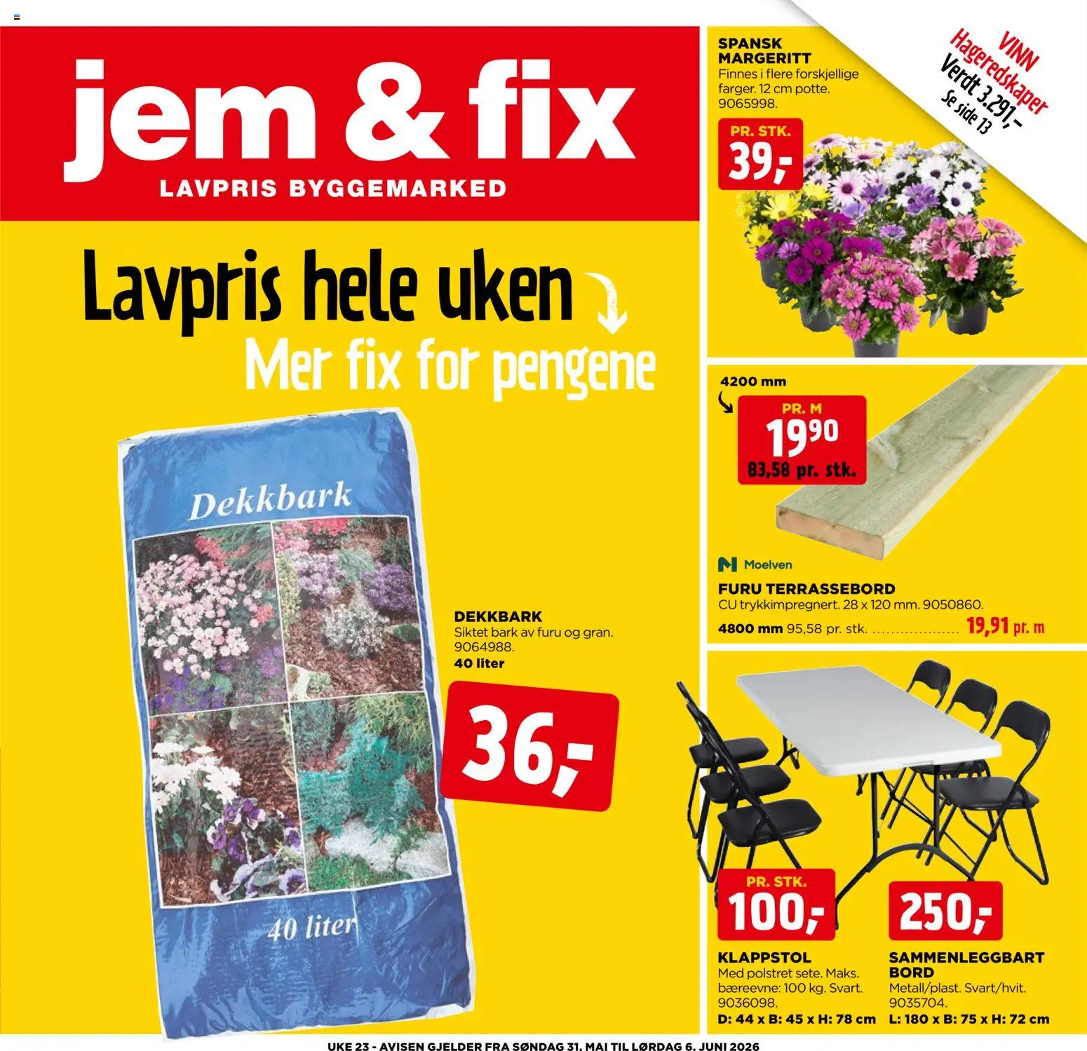 Forhåndsvis Jem & Fix kundeavis fra butikk Jem & Fix gyldig fra 01/06/2026