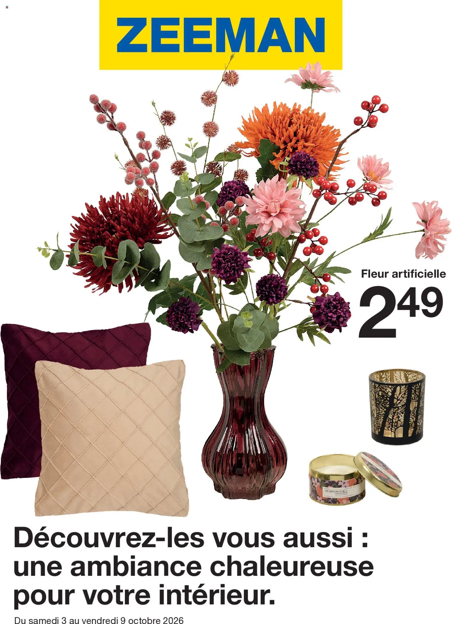 Prévisualisation de Zeeman catalogue du magasin Zeeman formulaire valide 03/10/2026 - Fleur artificielle