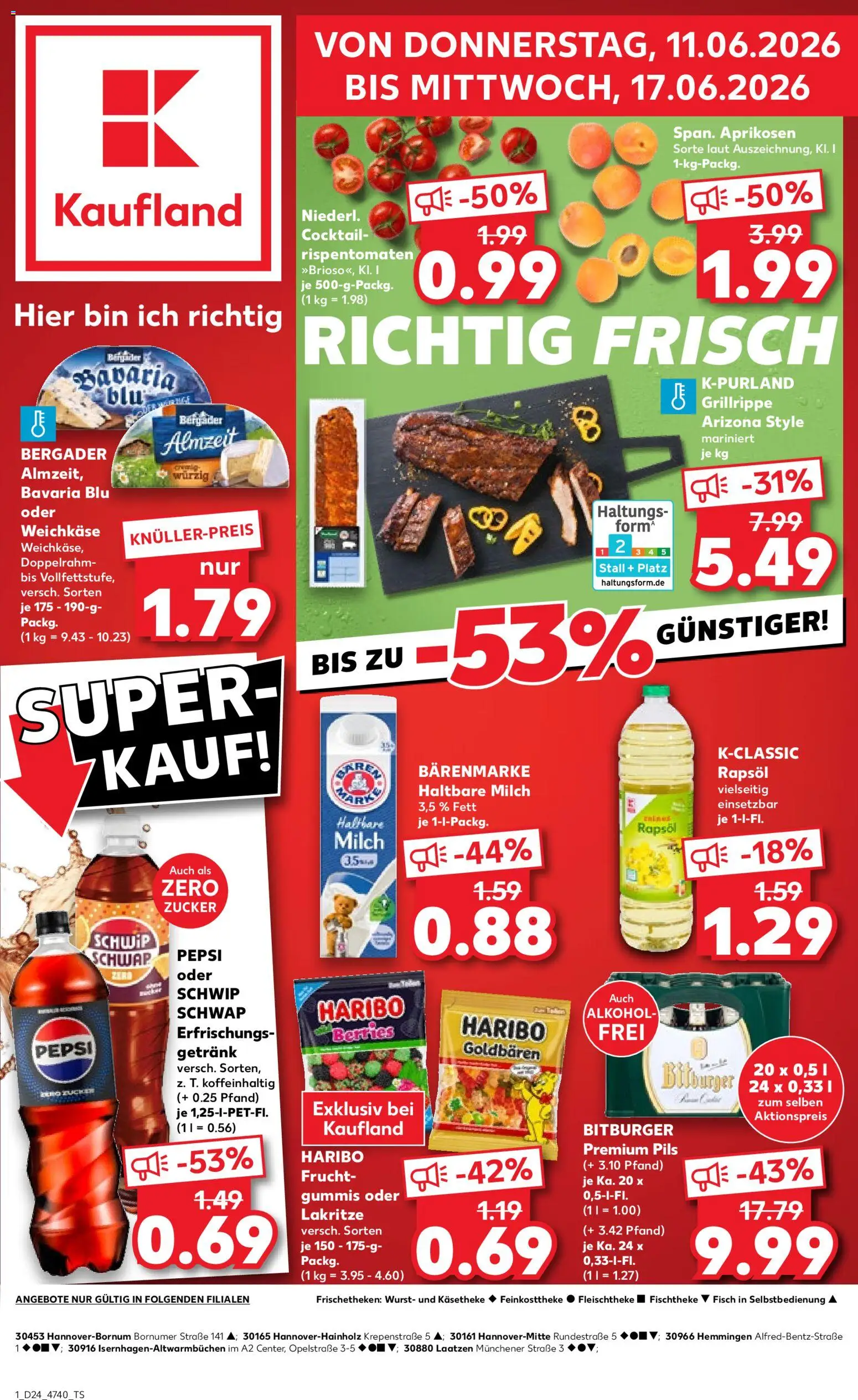 Voorbeeld van Kaufland DE - DE Folder van winkel Kaufland DE geldig vanaf 11-06-2026 - Pepsi, Pepsi Zero