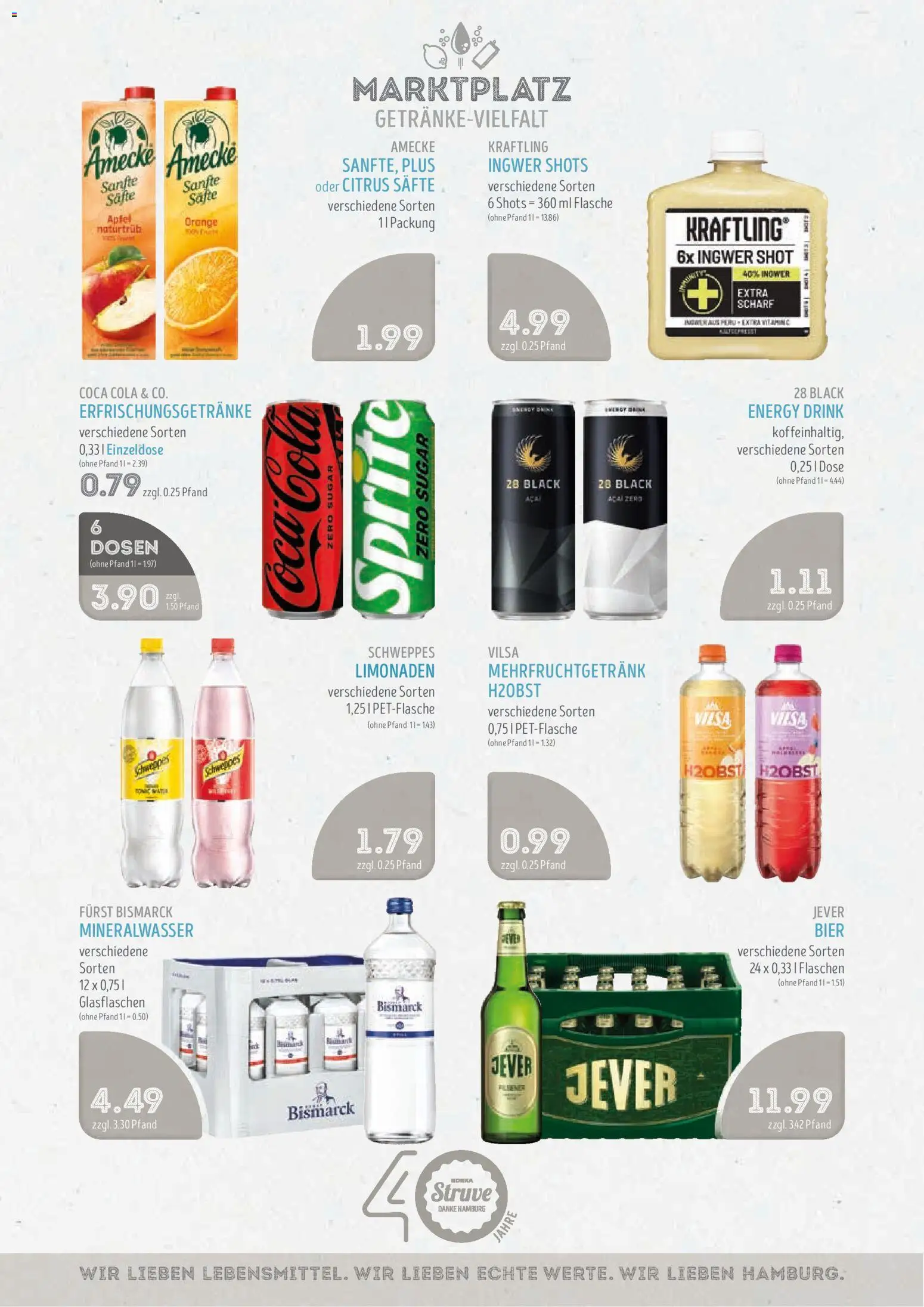 Vorschau von dem Prospekt des Geschäftes Edeka Struve, gültig ab dem 02.11.2026 - Bier, Coca cola, Äpfel, Cola, Mineralwasser, Energy, Schweppes, Sprite