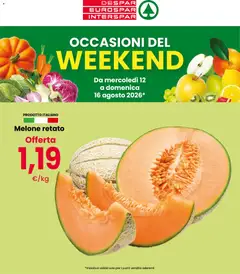 Anteprima dell'opuscolo Eurospar volantino Weekend dal negozio Eurospar valido da 12/08/2026