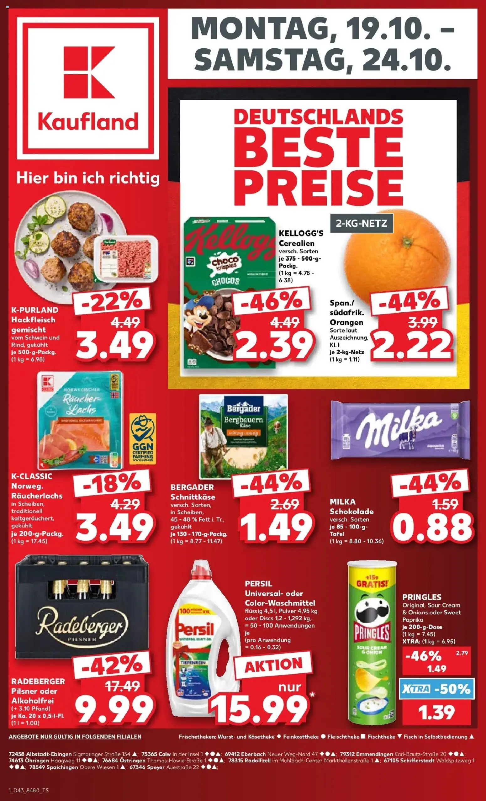 Vorschau von dem Prospekt des Geschäftes Kaufland, gültig ab dem 19.10.2026