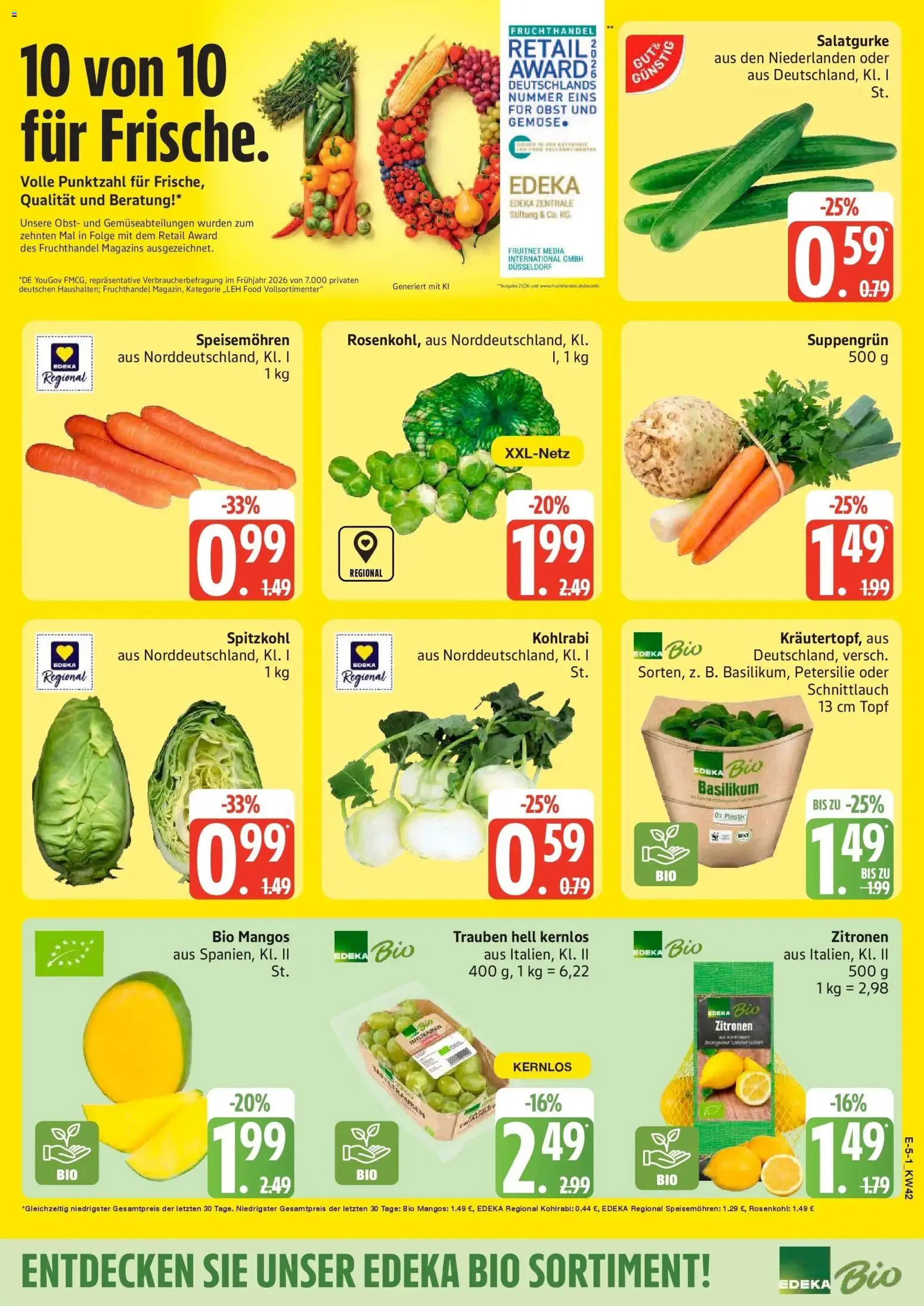 Vorschau von dem Prospekt des Geschäftes Edeka, gültig ab dem 12.10.2026