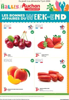 Prévisualisation de Auchan les bons plans du week-end dans votre super du magasin Auchan formulaire valide 04/06/2026