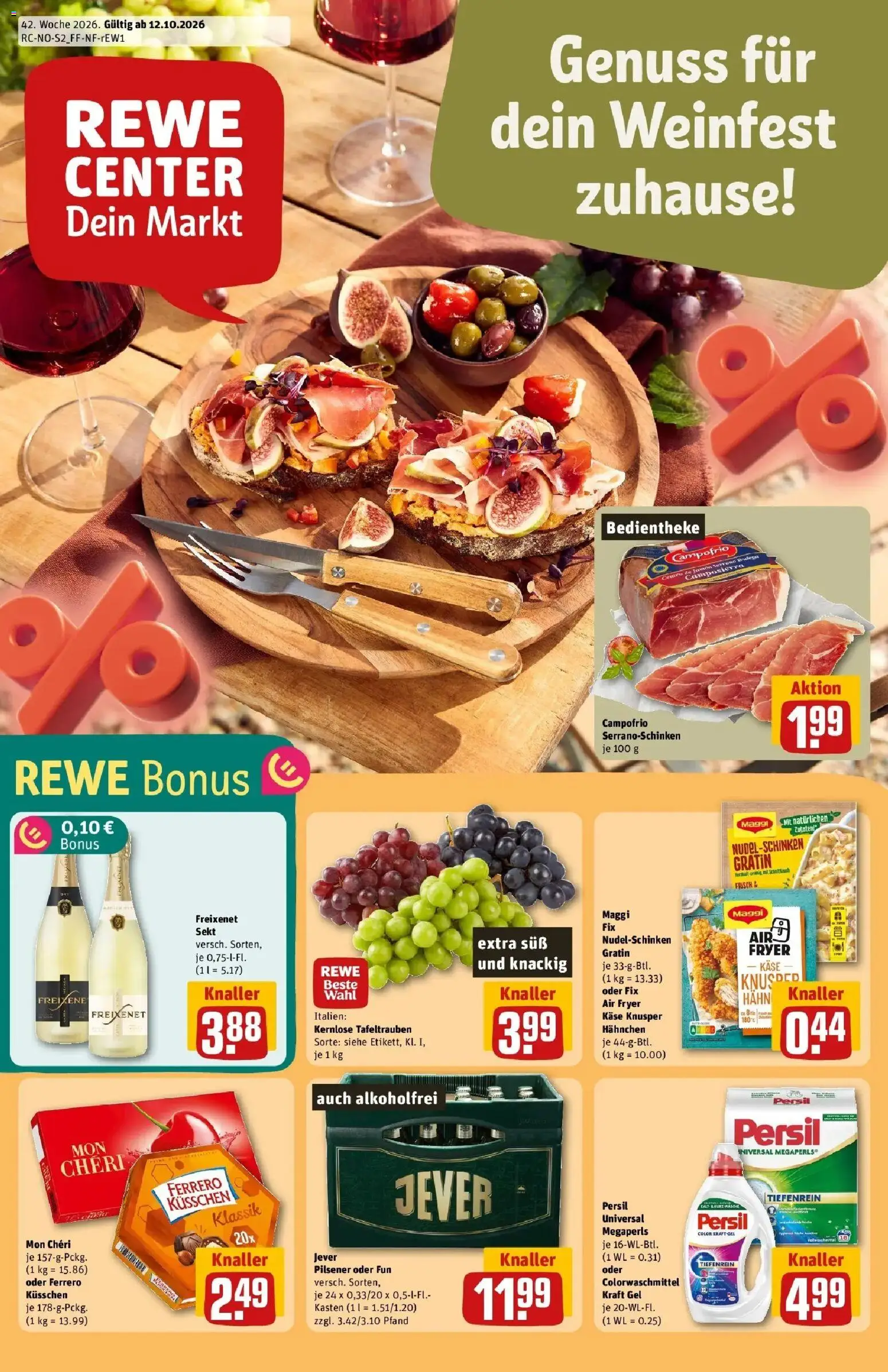 Vorschau von dem Prospekt des Geschäftes Rewe, gültig ab dem 12.10.2026