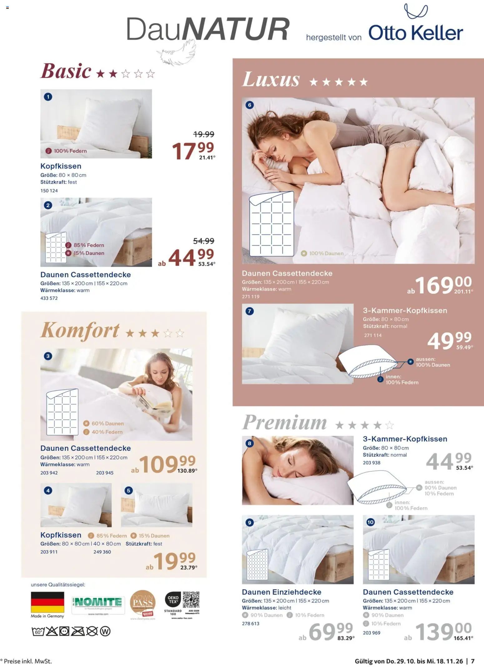 Vorschau von dem Prospekt des Geschäftes Selgros, gültig ab dem 29.10.2026 - Kopfkissen