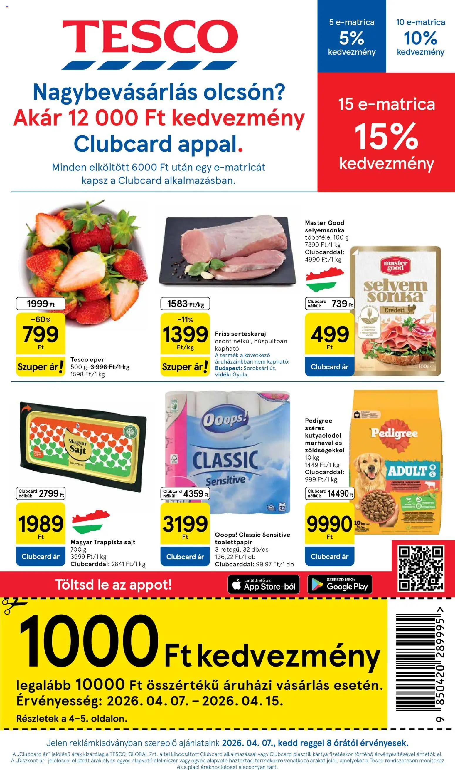 TESCO akciós újság 2026.04.07. - online lapozható