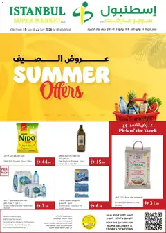 Preview of the catalogue Istanbul Supermarket catalogue summer offers of store Istanbul Supermarket valid from 16 Jul, 2026