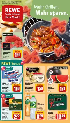 Vorschau von dem Prospekt des Geschäftes Rewe, gültig ab dem 03.08.2026