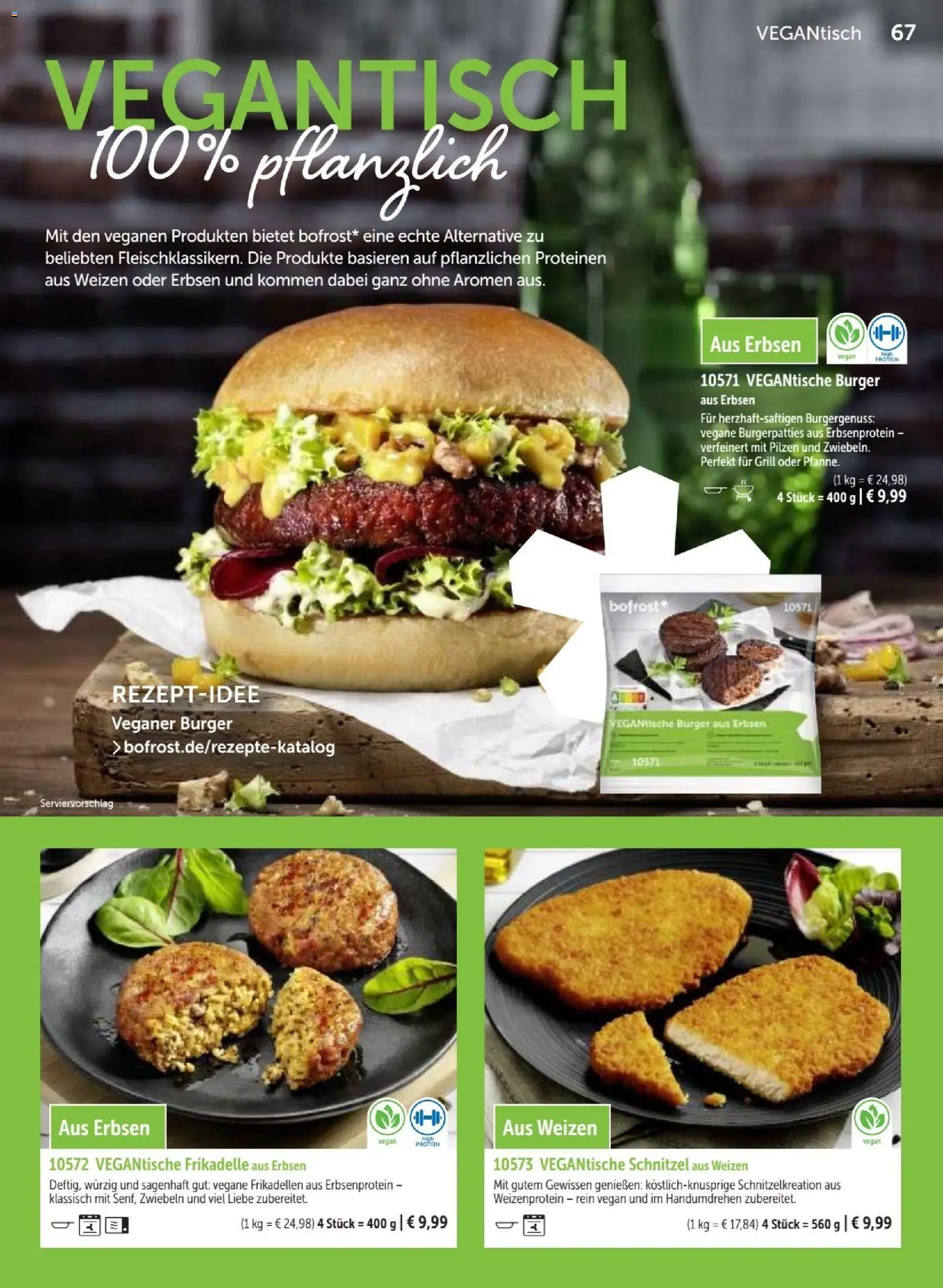 Vorschau von dem Prospekt des Geschäftes Bofrost, gültig ab dem 07.09.2026 - Burger, Schnitzel, Grill, Erbsen, Zwiebeln