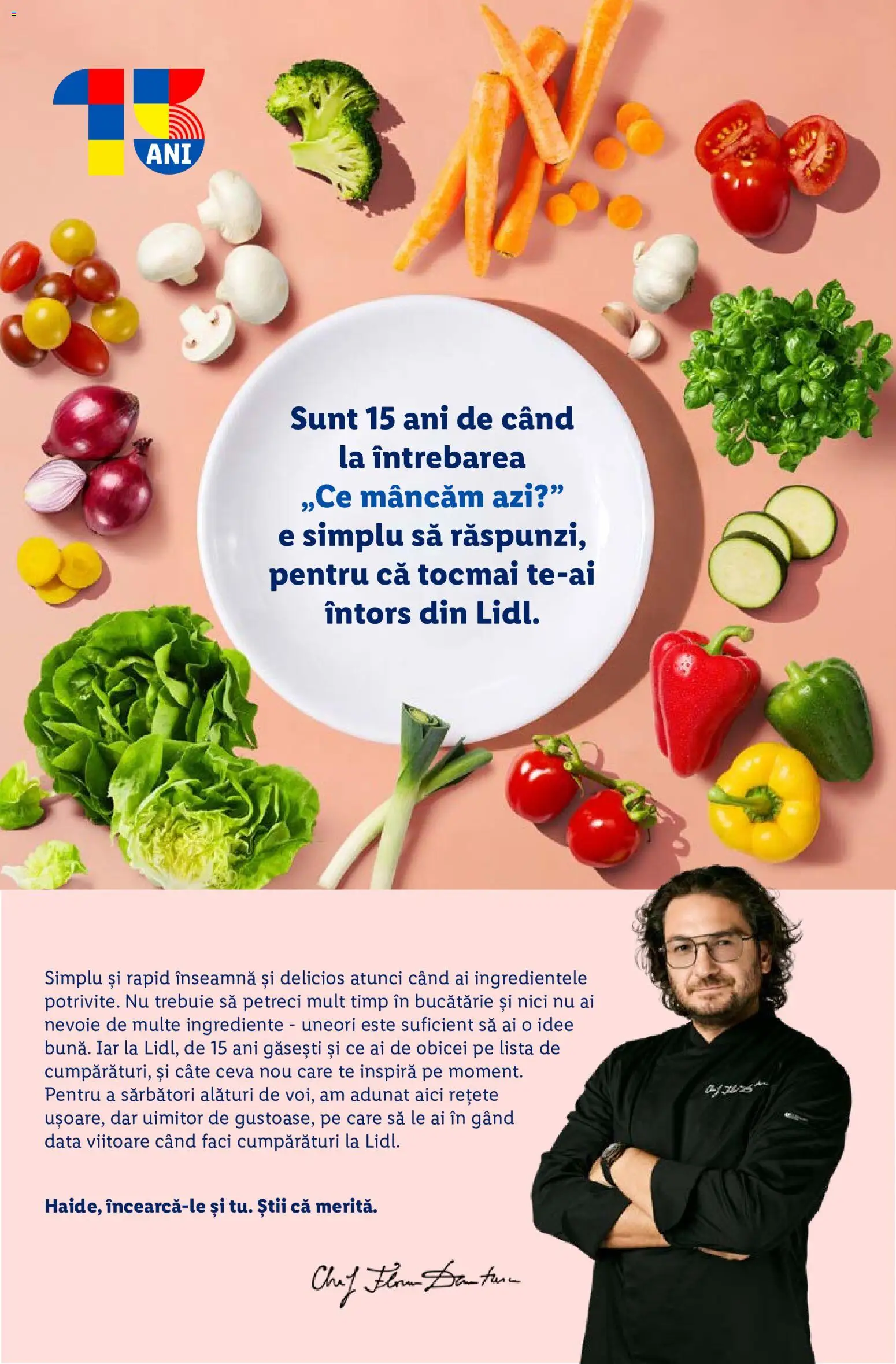 Previzualizarea de cataloage: Lidl Lidl Catalog 15 rețete rapide valabil de la 07.09.2026