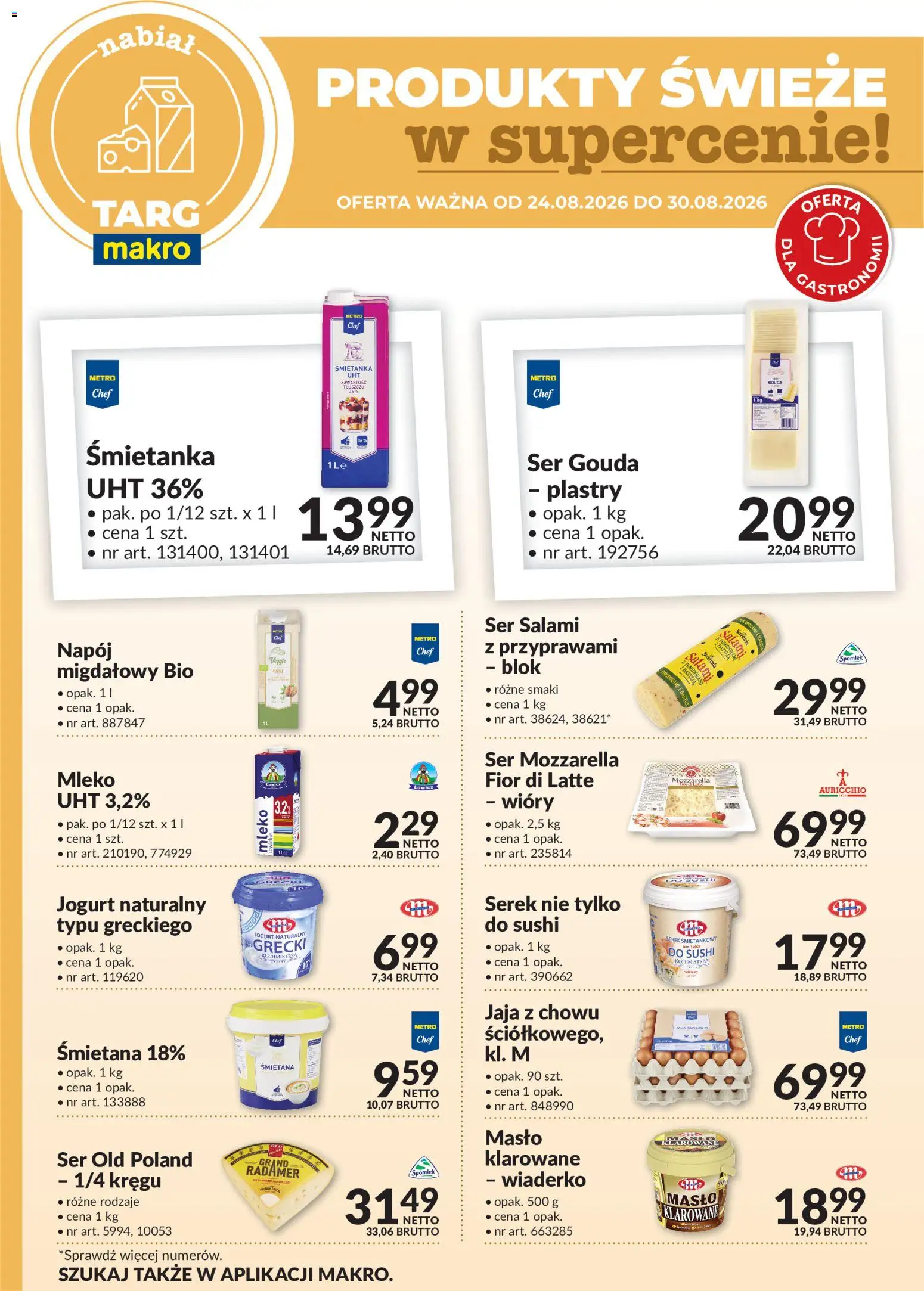 Pogląd gazetki "Makro gazetka - Produkty świeże w supercenie" ze sklepu Makro ważnej od 24.08.2026