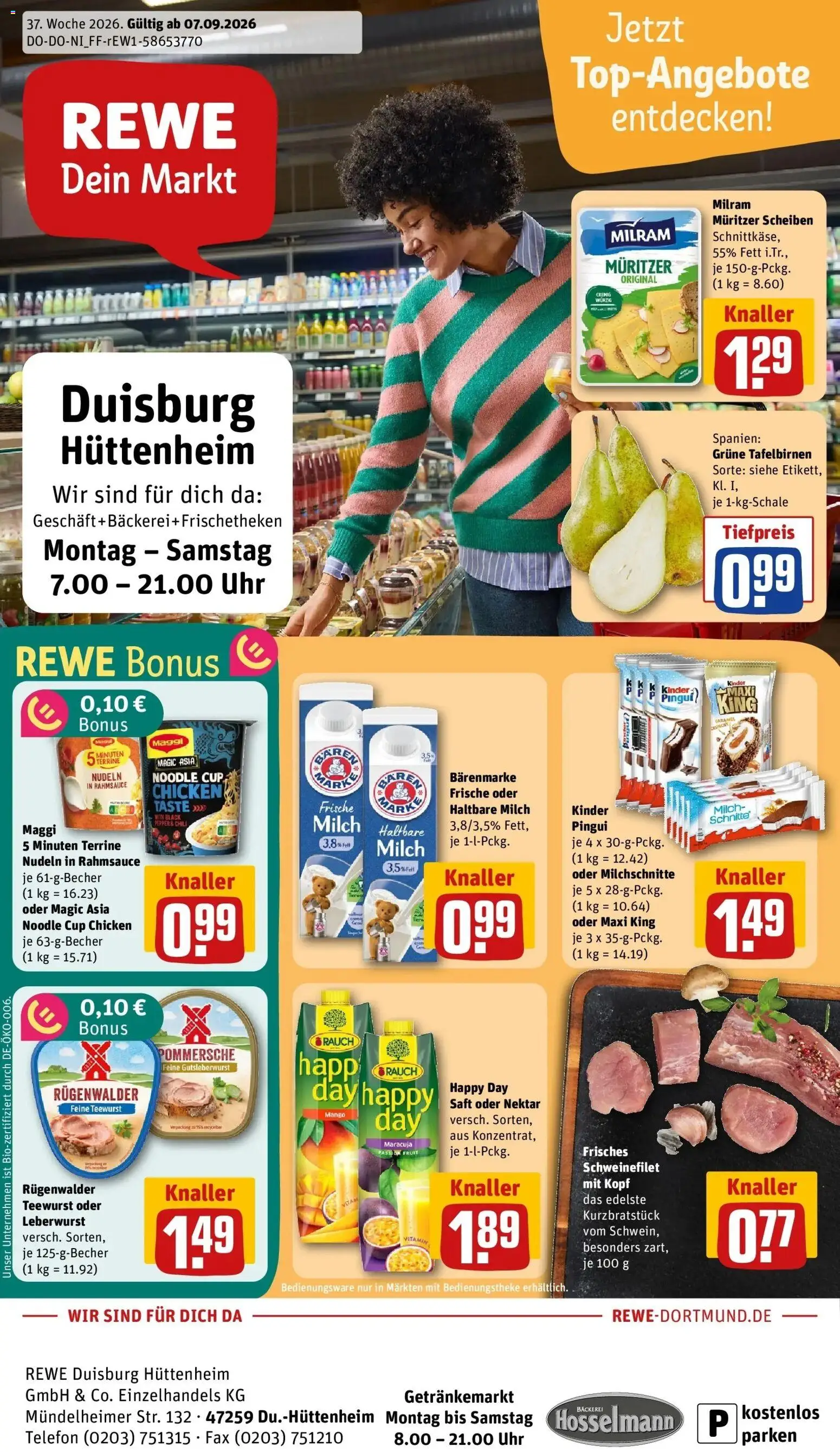 Vorschau von dem Prospekt des Geschäftes Rewe, gültig ab dem 07.09.2026