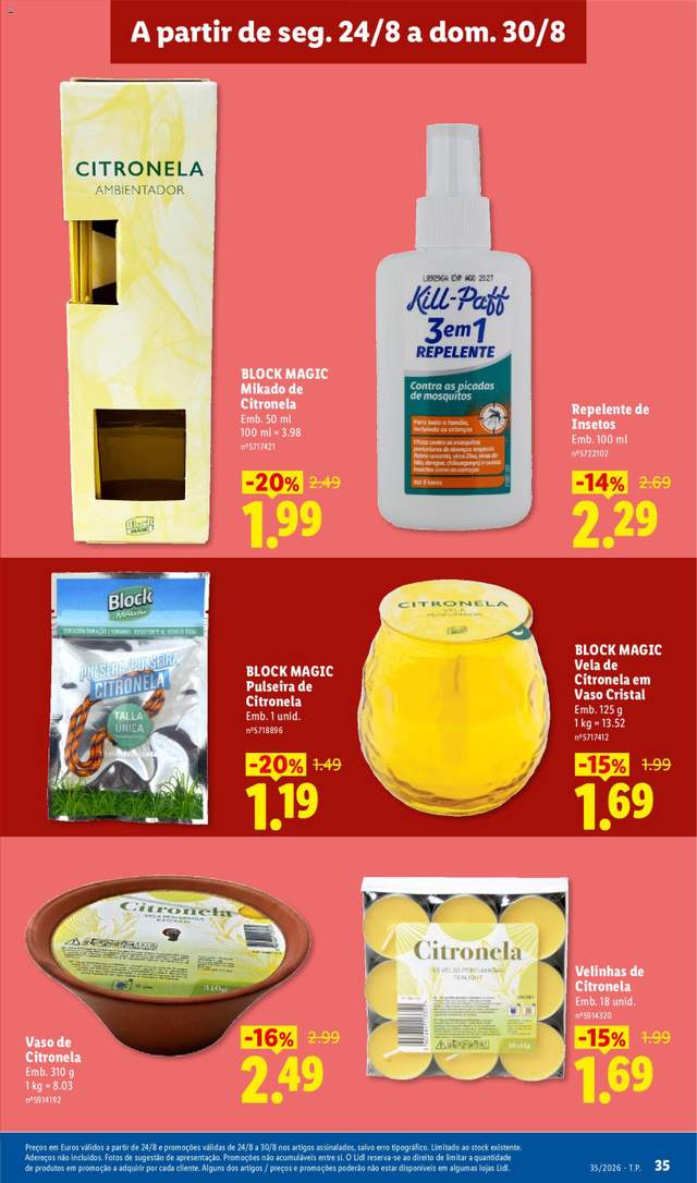 Novo folheto Lidl a partir de 24/08