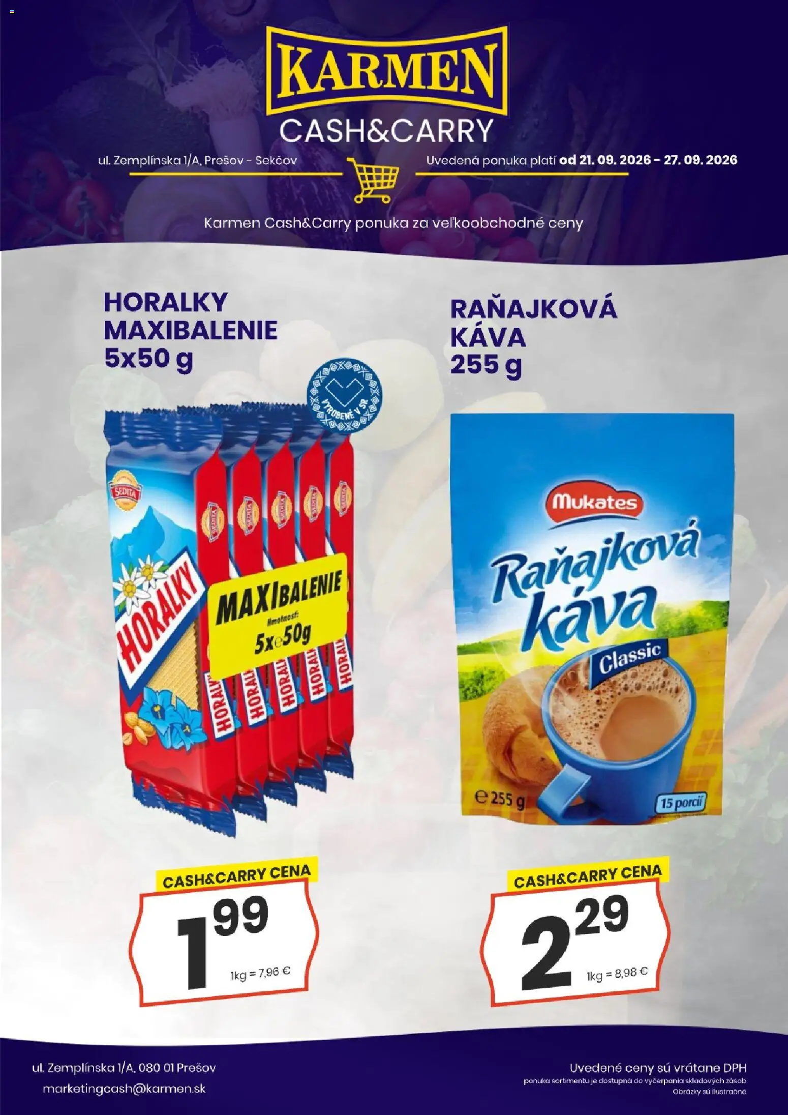 Náhľad KARMEN CBA letáku platného od 21.09.2026