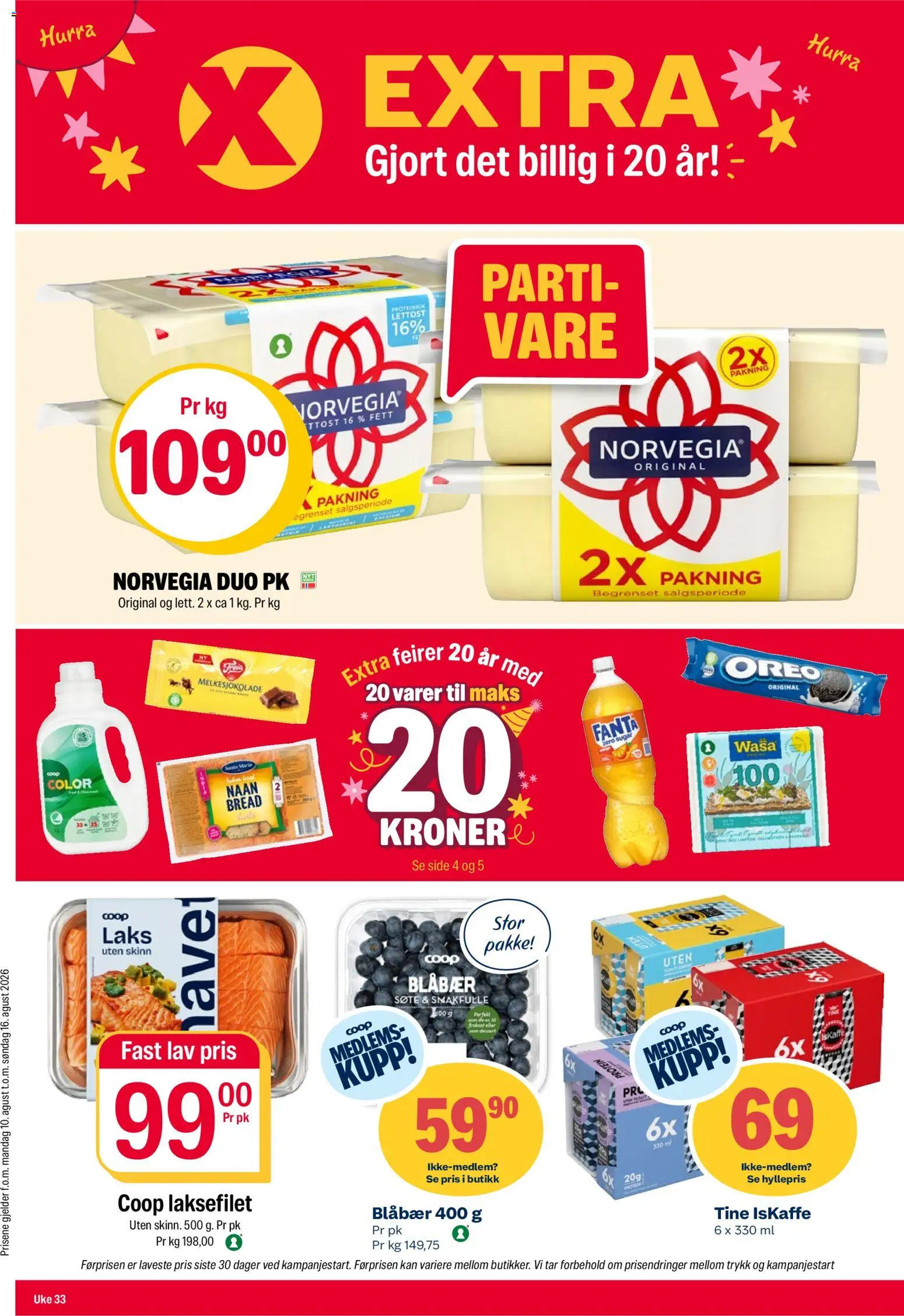 Forhåndsvis Coop Extra kundeavis fra butikk Coop Extra gyldig fra 10/08/2026
