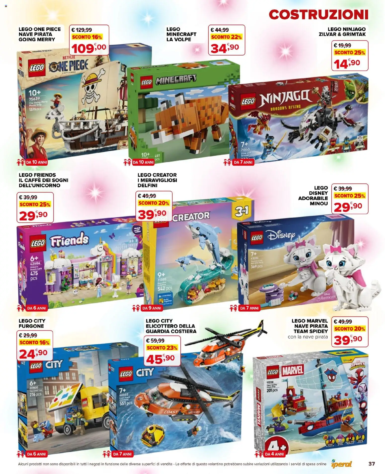 Anteprima dell'opuscolo Iperal volantino Giocattoli dal negozio Iperal valido da 28/10/2026 - LEGO, Caffè, The