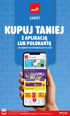 Pogląd gazetki "POLOmarket gazetka - Kupuj taniej z POLOappką" ze sklepu POLOmarket ważnej od 10.06.2026