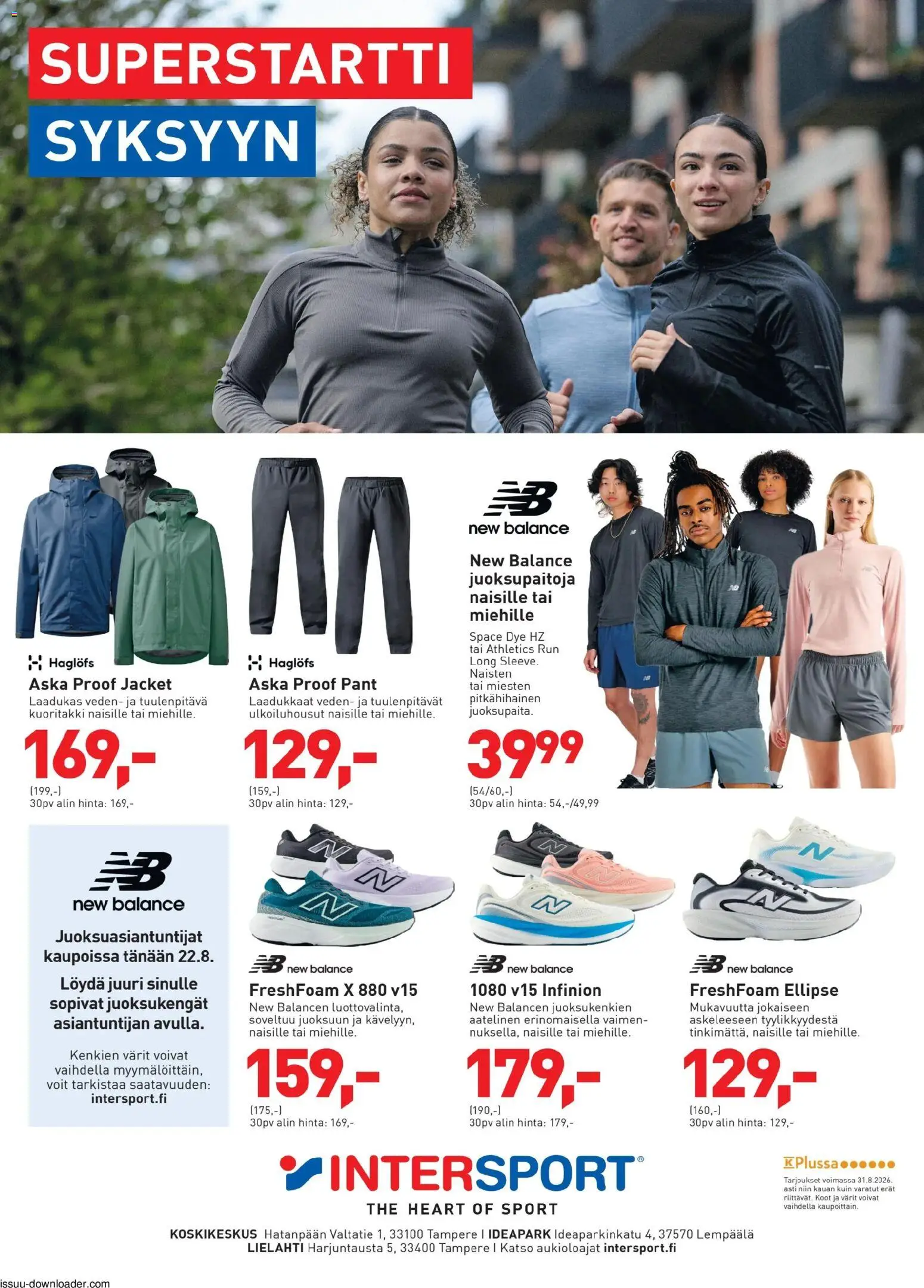 Kaupan Intersport Intersport Aamulehti esikatselu, voimassa 24/08/2026