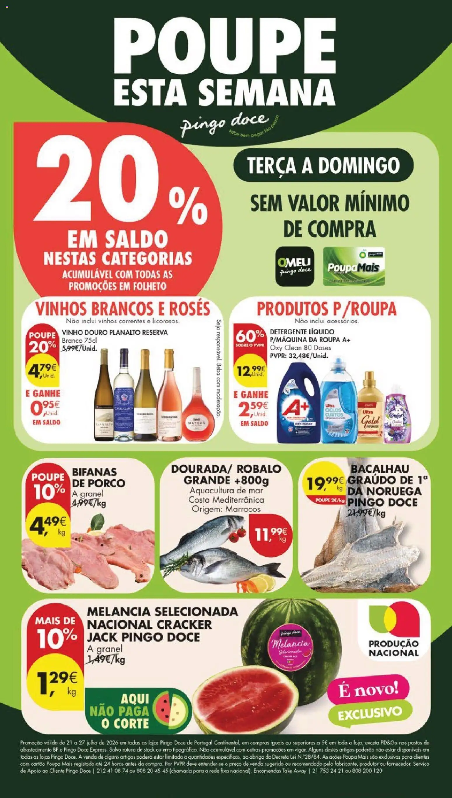 Pré-visualização do folheto da loja Pingo Doce válida a partir de 21/07/2026
