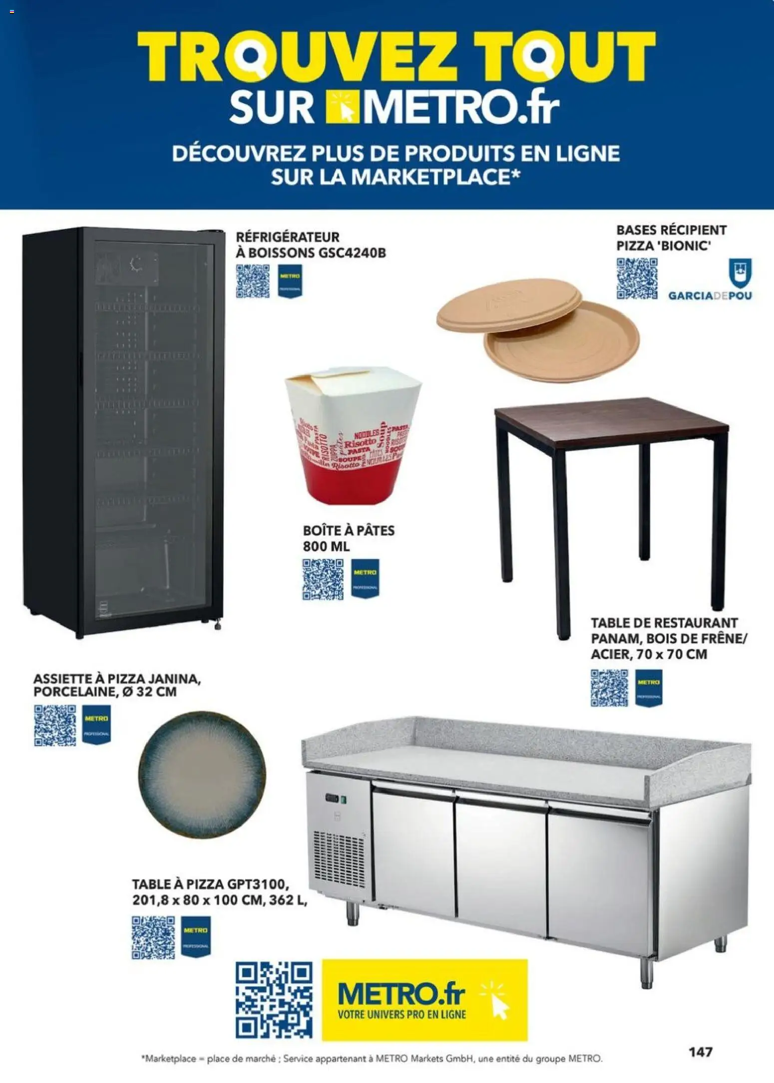 Prévisualisation de METRO - Guide Italie du magasin METRO formulaire valide 28/05/2026 - Pizza, Réfrigérateur, Table, Pâtes, Assiette, Mètre, Boissons