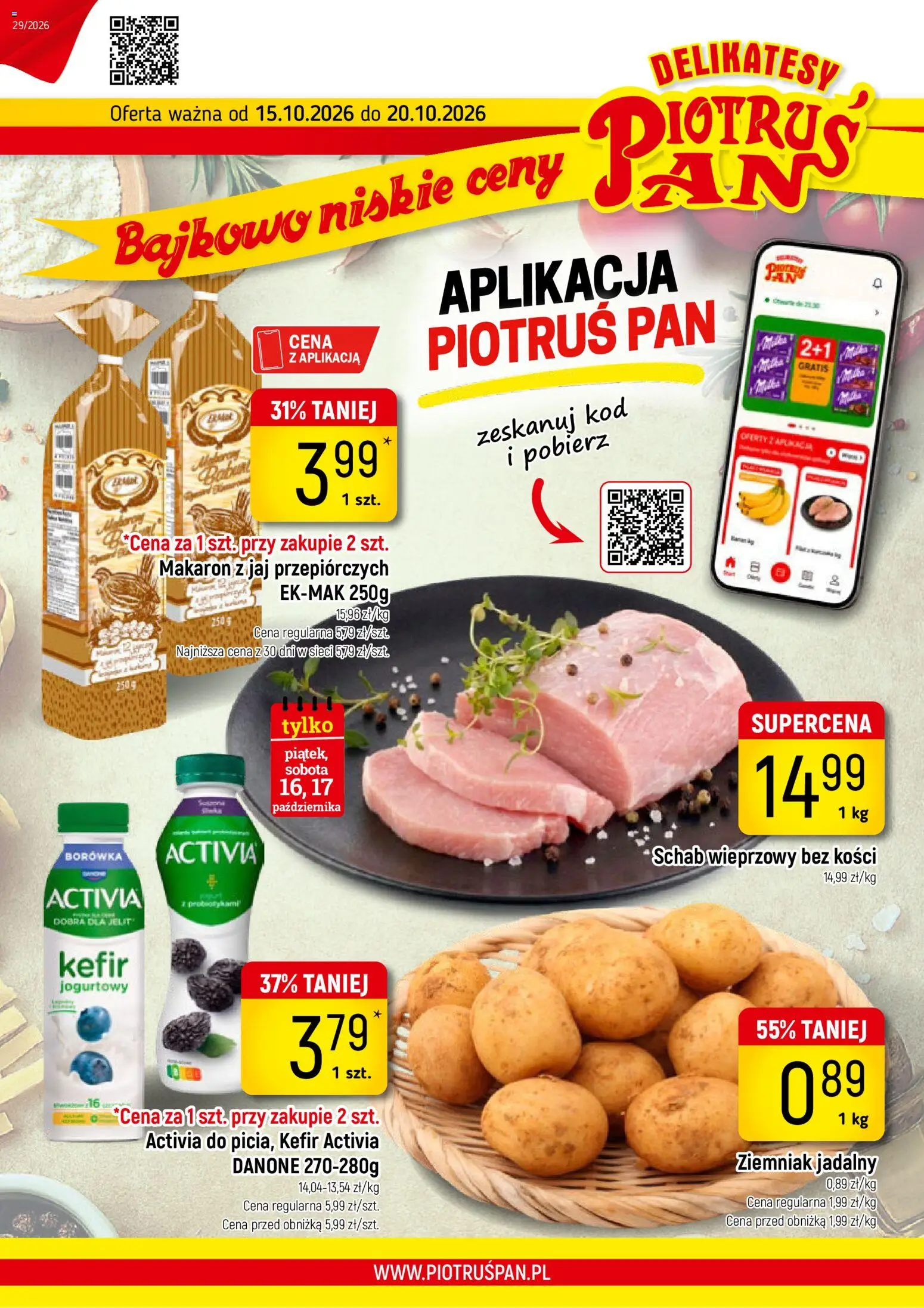 Pogląd gazetki "Piotruś Pan gazetka" ze sklepu Piotruś Pan ważnej od 15.10.2026