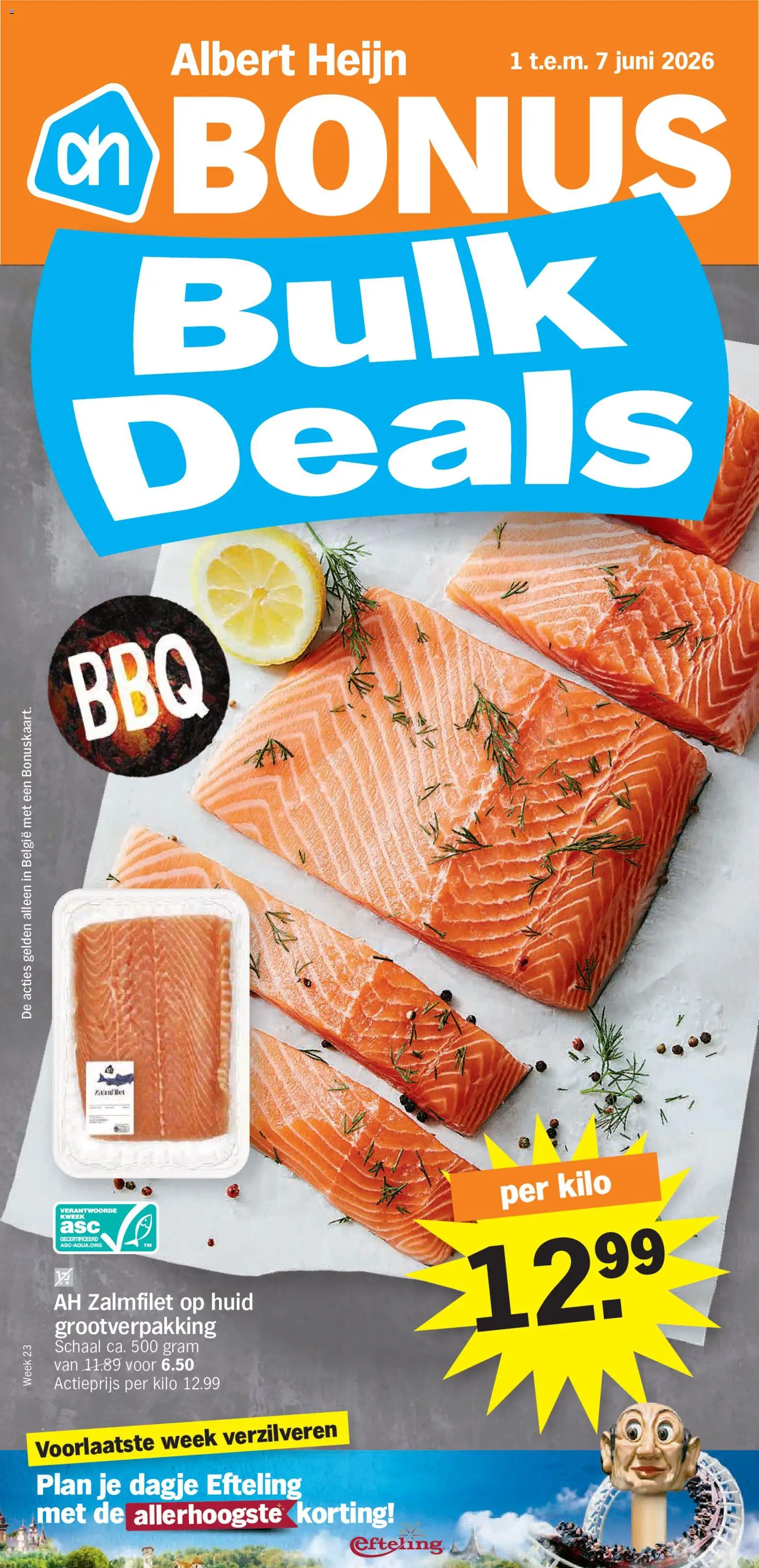 Voorbeeld van Albert Heijn Folder week / de la semaine 23 van winkel Albert Heijn geldig vanaf 01/06/2026 - Schaal, Zalmfilet