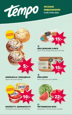 Förhandsgranska reklamblad Tempo erbjudanden från butik Tempo gäller från 11/05/2026