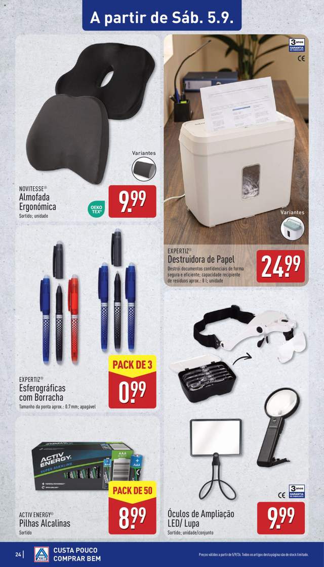 Novo folheto Aldi a partir de 31/08