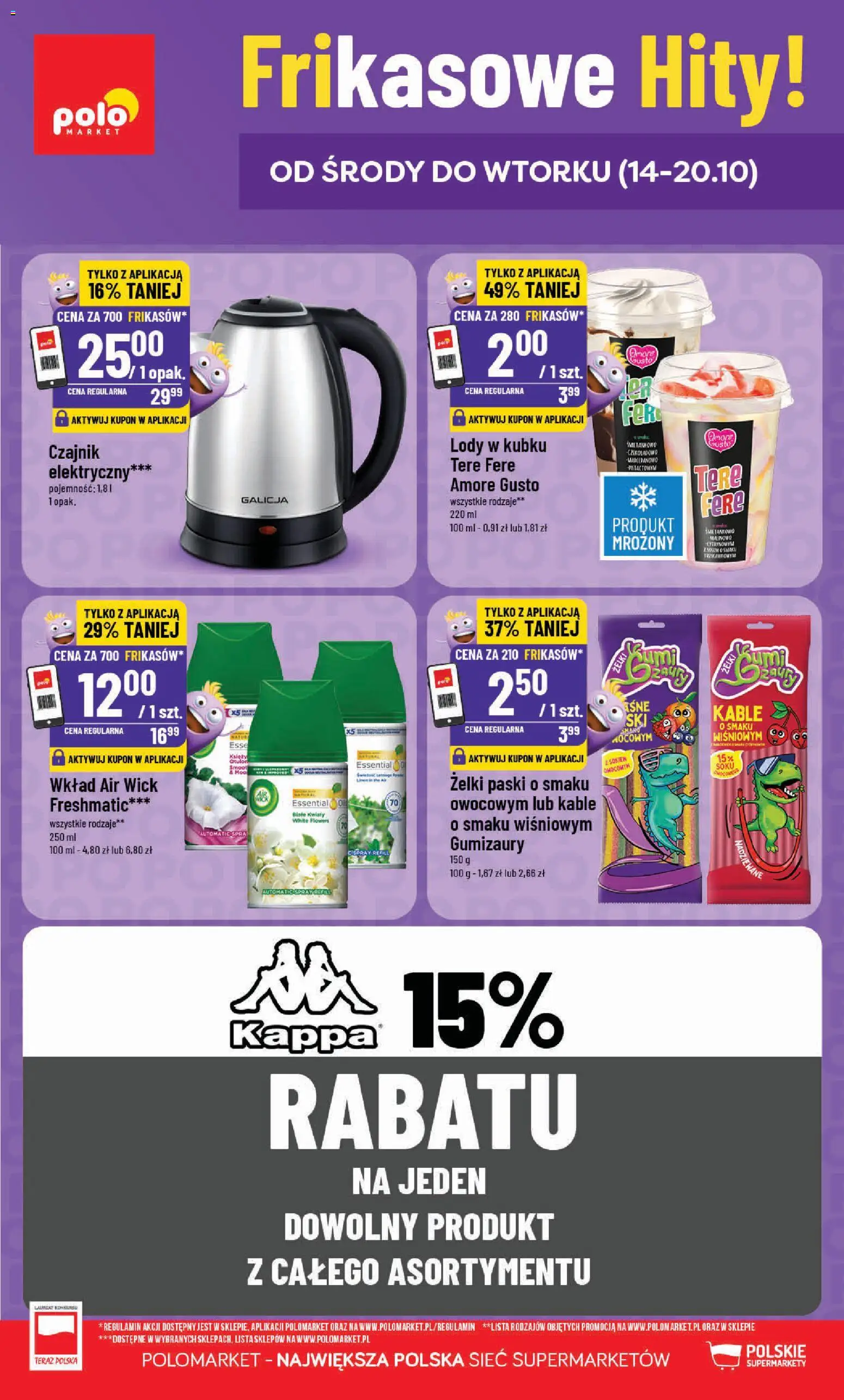 Pogląd gazetki "POLOmarket gazetka - Frikasowe Hity" ze sklepu POLOmarket ważnej od 14.10.2026