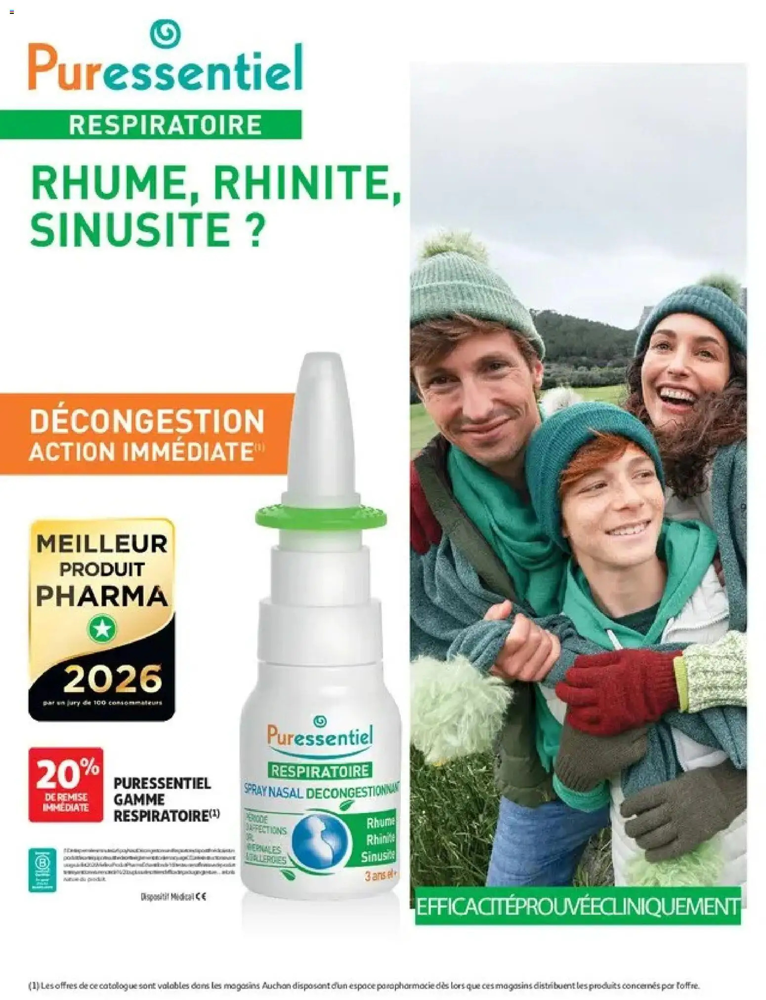 Prévisualisation de Auchan Parapharmacie, beauté du magasin Auchan formulaire valide 27/10/2026 - Rhum