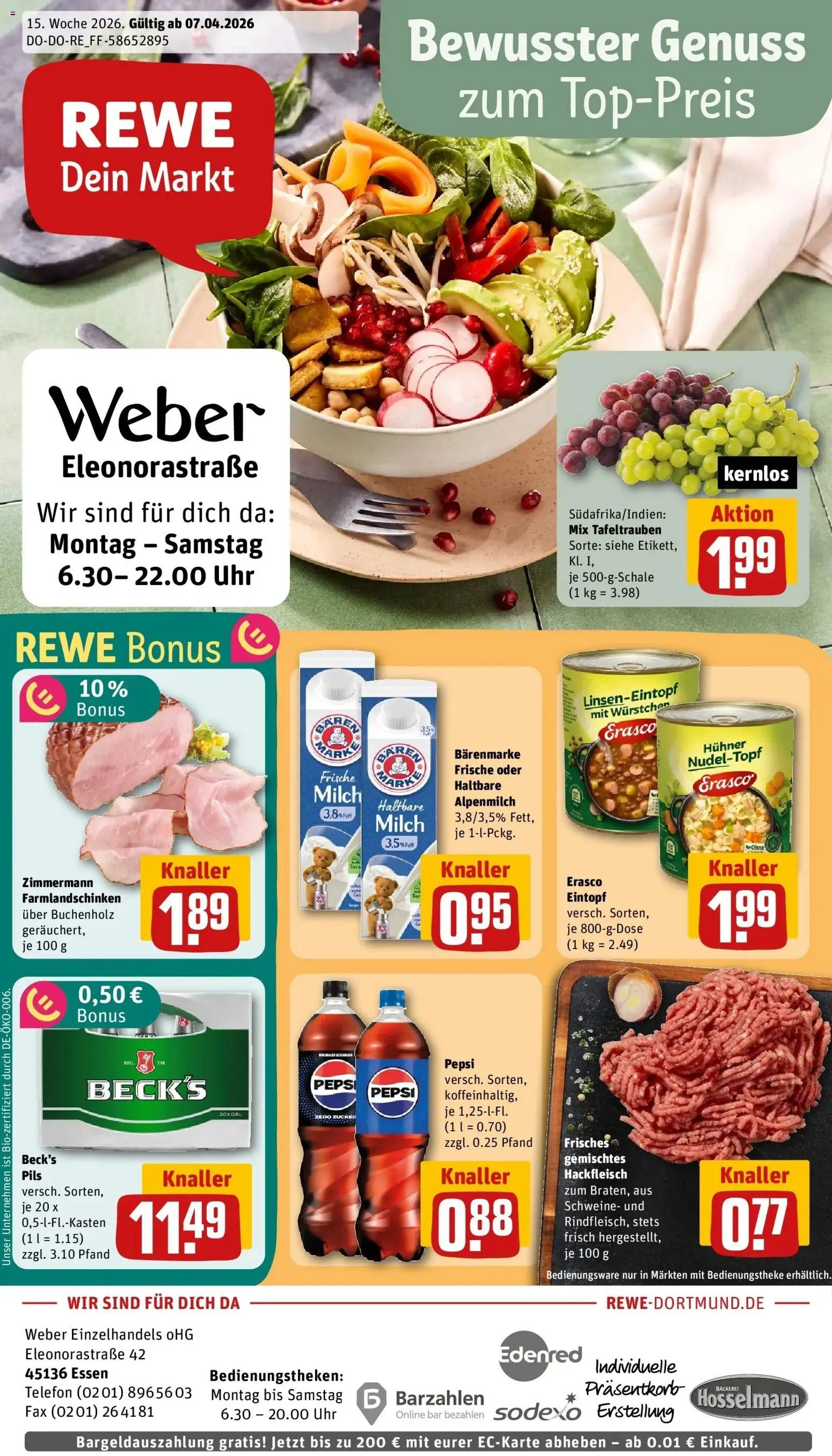 Vorschau von dem Prospekt des Geschäftes Rewe, gültig ab dem 05.04.2026
