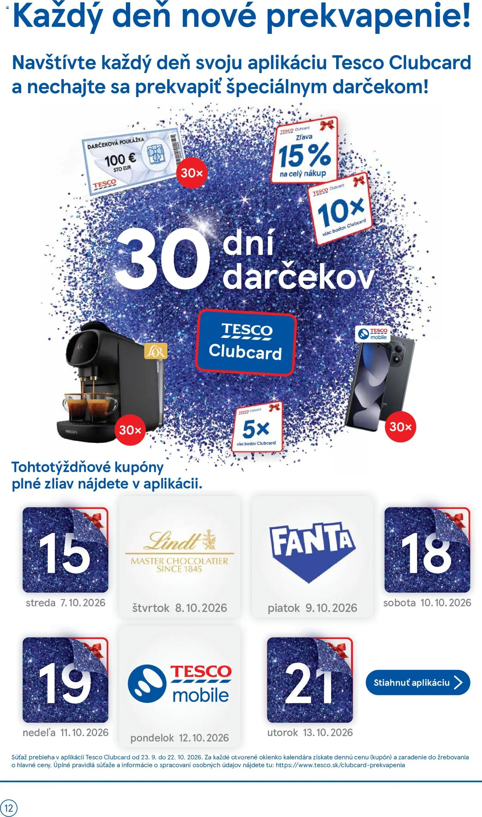 Náhľad Tesco letáku platného od 07.10.2026