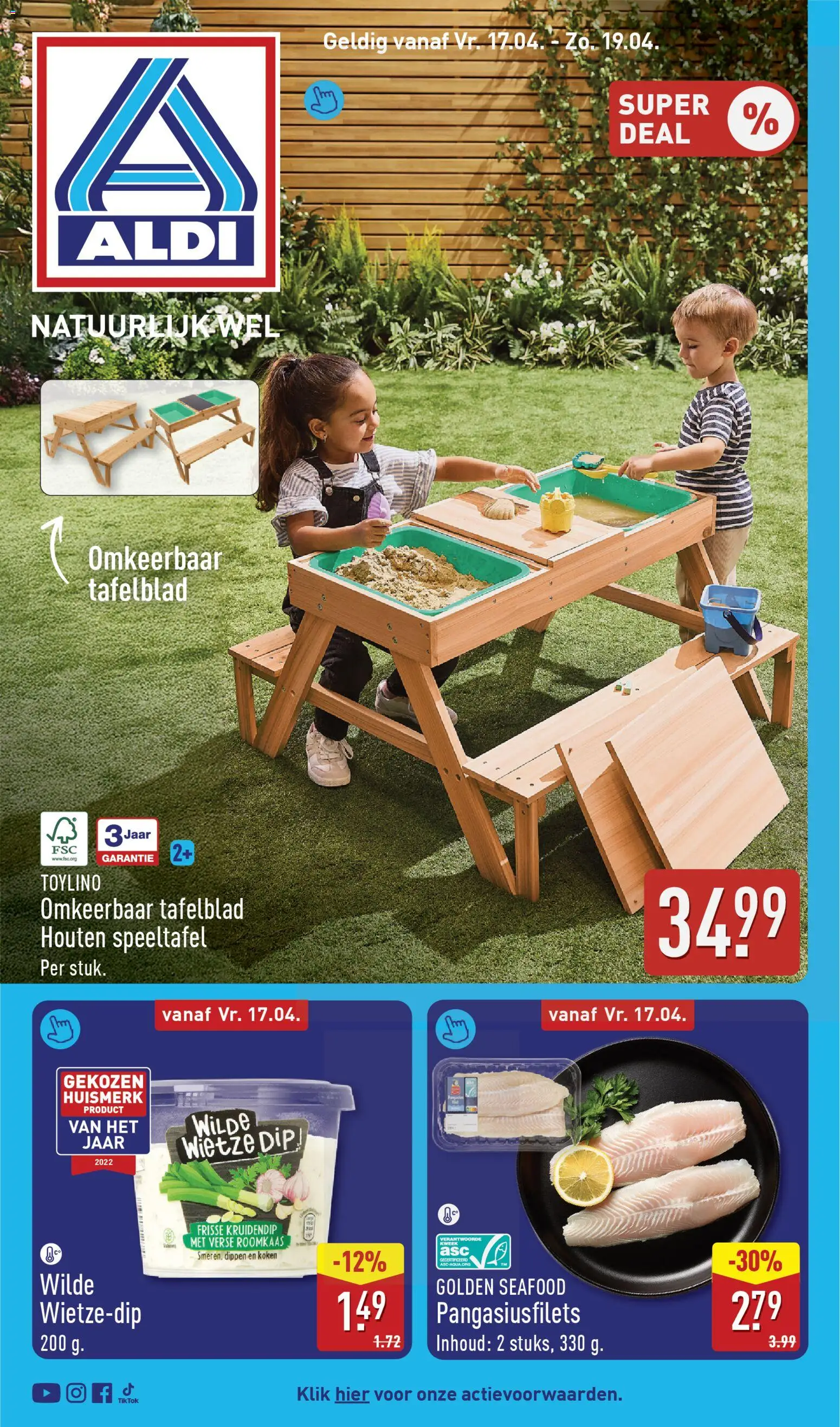 Voorbeeld van Aldi folder - Weekendfolder van winkel Aldi geldig vanaf 17-04-2026 - Roomkaas, Dip