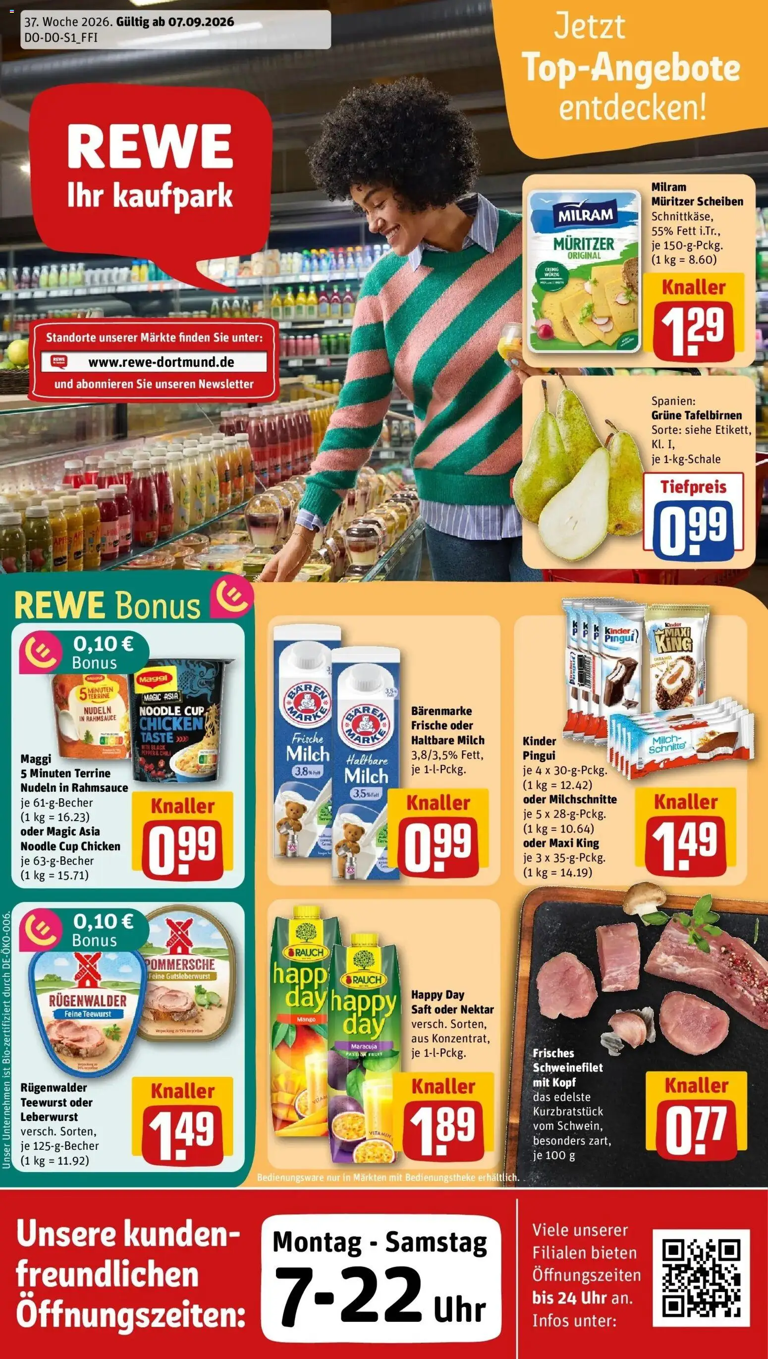 Vorschau von dem Prospekt des Geschäftes Rewe, gültig ab dem 07.09.2026