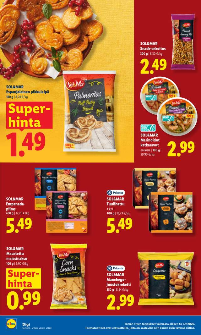 Uusi Lidl tarjouslehti alkaen 03/09
