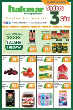 Hakmar Hakmar - Katalog Sadece 3 Gün 26.06.2026 - Broşürünün önizlemesi
